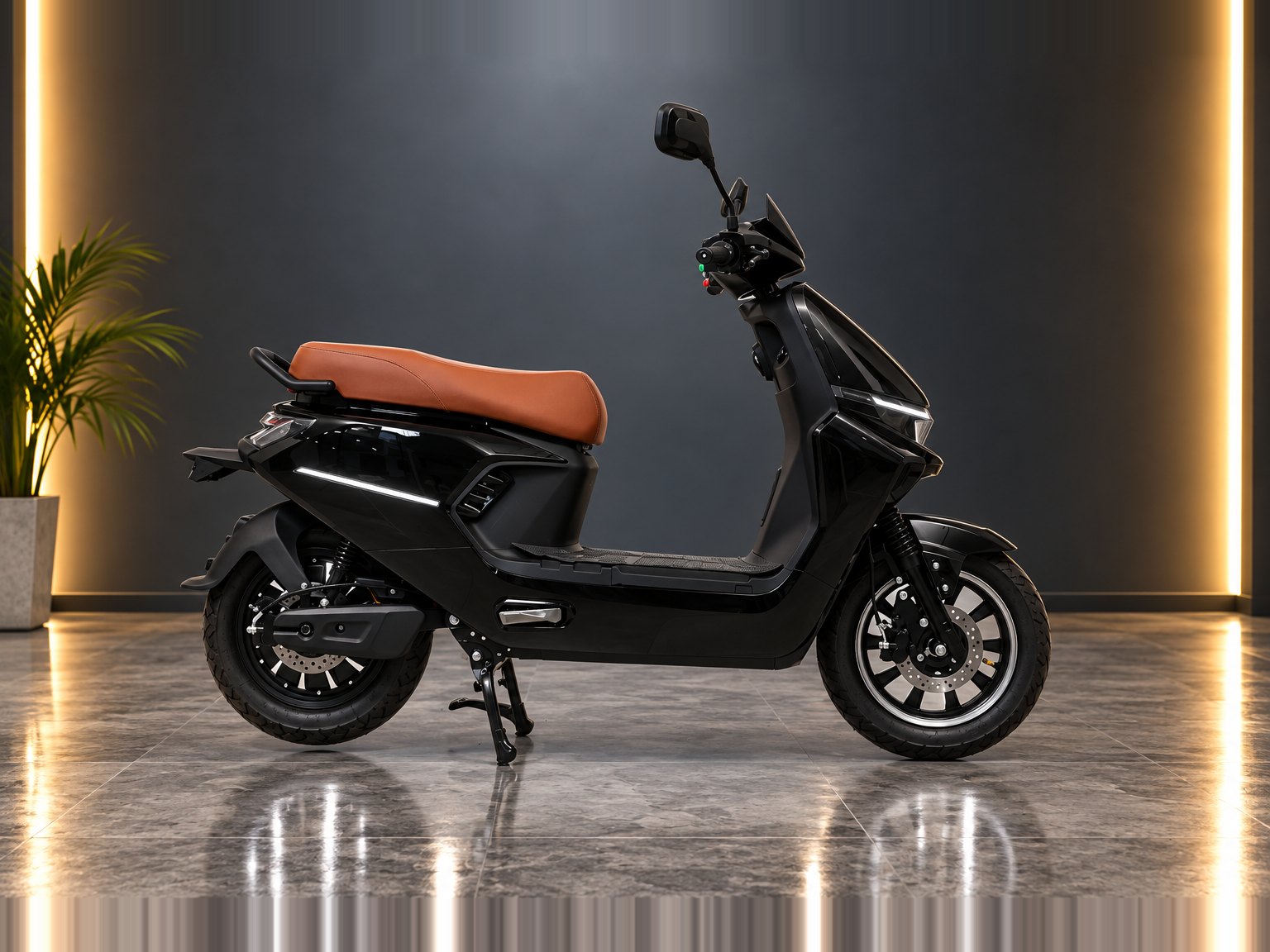 M2 in Black, side view facing right