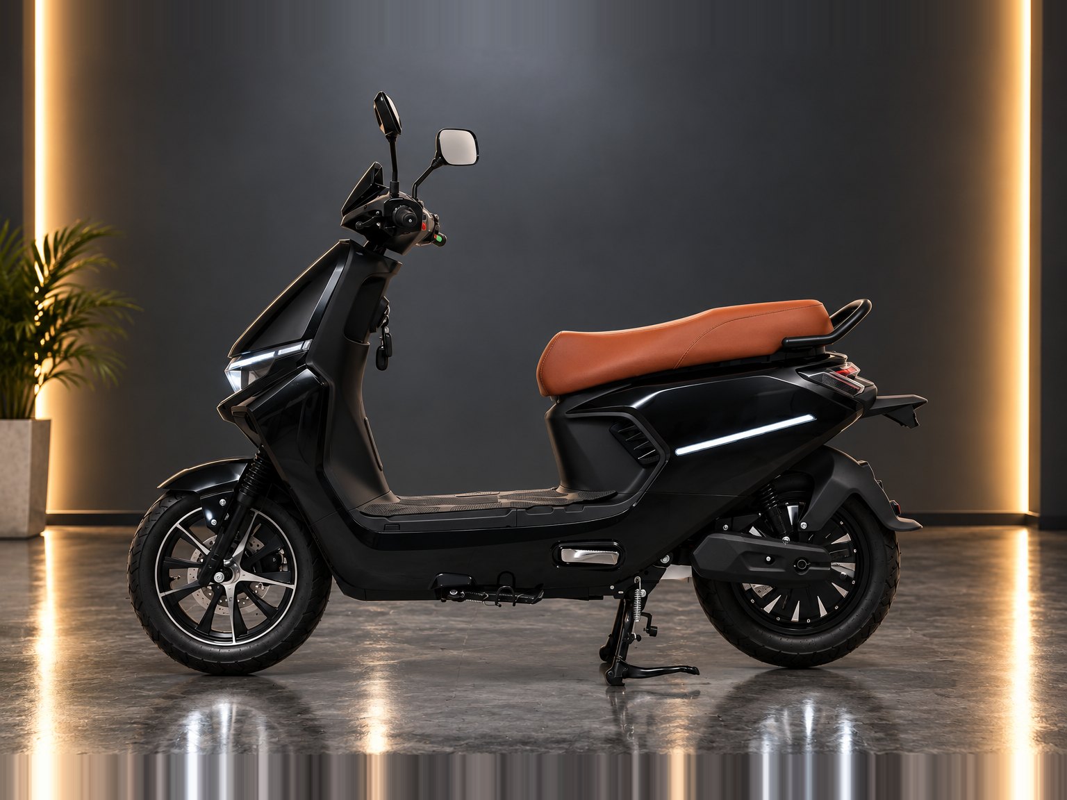 M2 in Black, side view facing left