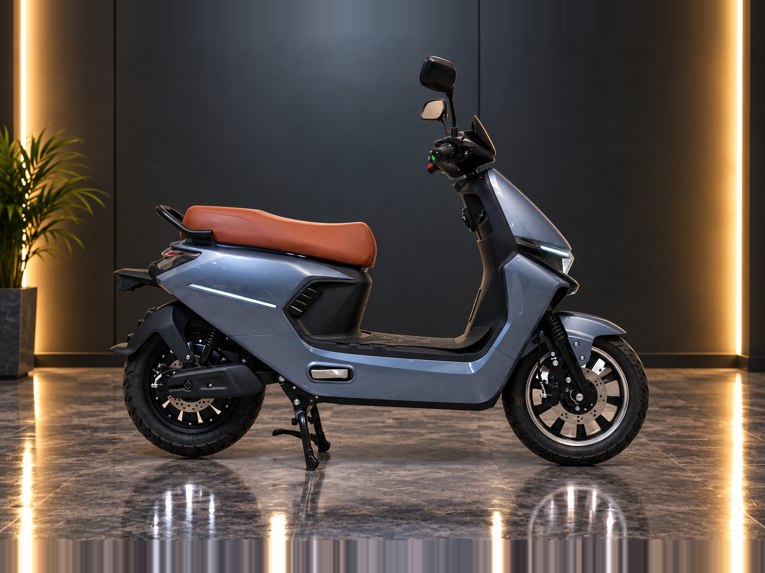 M2 in Grey, side view facing right