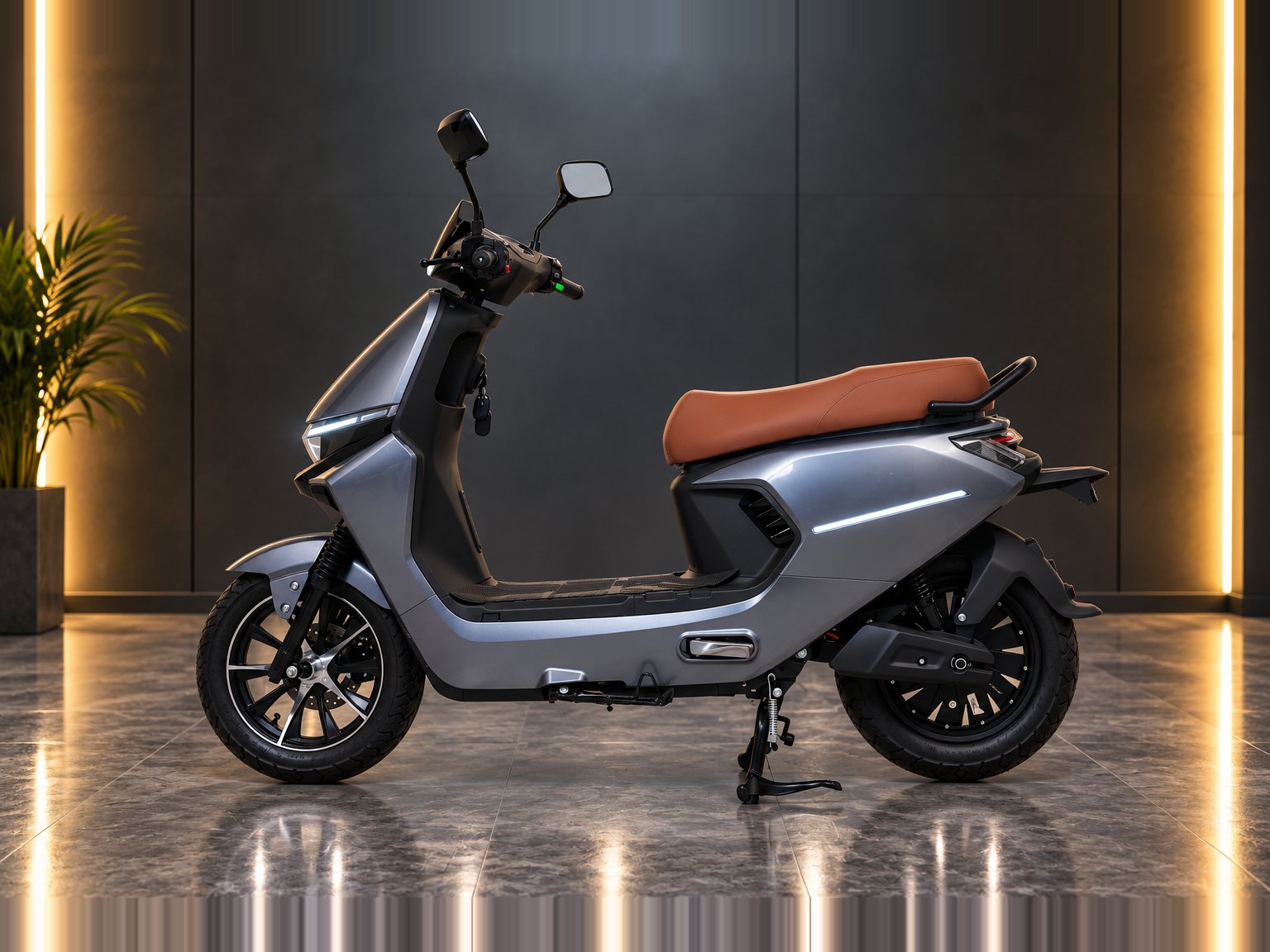 M2 in Grey, side view facing left